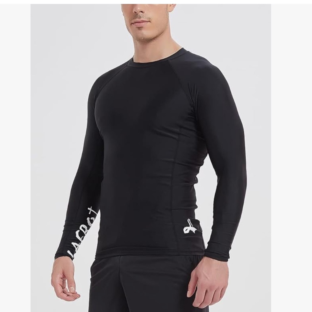 LAFROI Men's Long Sleeve UPF 50+ Baselayer Skins Performance Rash Guard-…